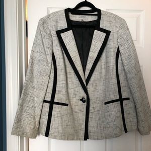 Silver & Black Kasper Blazer